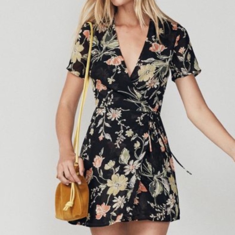 REFORMATION - Dime Dress, Canet print, size 2
